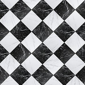Merzoni Checker Ruzzini 17-7/8" x 17-7/8" Porcelain Floor & Wall Tile Tile - 6 Pieces per Case - 13.5 Sq. Ft. Per Case