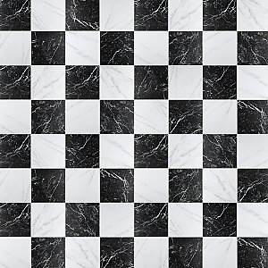 Merzoni Checker Ruzzini 17-7/8" x 17-7/8" Porcelain Floor & Wall Tile Tile - 6 Pieces per Case - 13.5 Sq. Ft. Per Case