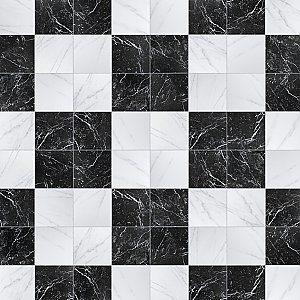 Merzoni Checker Ruzzini 17-7/8" x 17-7/8" Porcelain Floor & Wall Tile Tile - 6 Pieces per Case - 13.5 Sq. Ft. Per Case