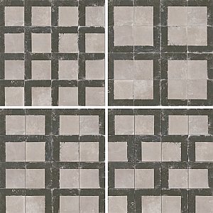 Kings Brush Line 8-3/4" x 8-3/4" Porcelain Floor and Wall Tile - 13 Tiles Per Case - 7.15 Square Feet