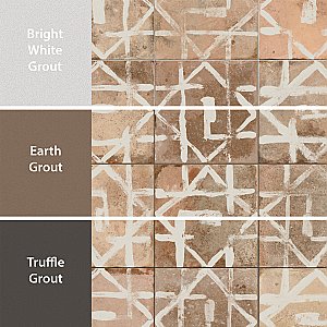 Kings Alora Décor 17-5/8" x 17-5/8" Ceramic Floor and Wall Tile - 5 Tiles Per Case - 10.95 Square Feet