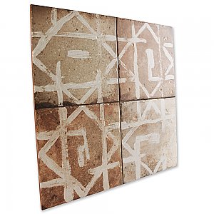 Kings Alora Décor 17-5/8" x 17-5/8" Ceramic Floor and Wall Tile - 5 Tiles Per Case - 10.95 Square Feet