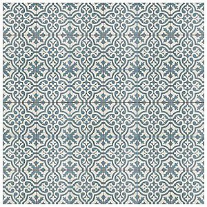 Berkeley Blue 17-5/8" x 17-5/8" Ceramic Tile - Blue & White - Per Case of 5 - 11.10 Square Feet