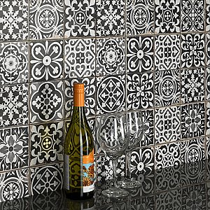 Faenza Nero 13" x 13" Ceramic Tile - Per Case of 10 - 12 Sq. Ft. Per Case