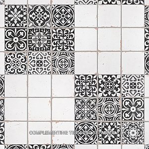 Faenza Nero 13" x 13" Ceramic Tile - Per Case of 10 - 12 Sq. Ft. Per Case