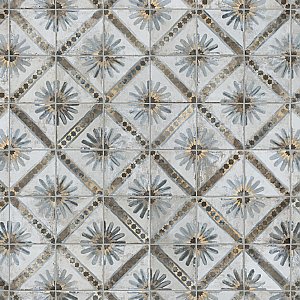Harmonia Kings Marrakech Blue 13"x13"Ceramic Tile - Sold Per Case of 10 - 12.19 Square Feet