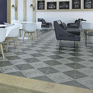 Kings Rombos 17-3/4" x 17-3/4" Ceramic Tile - Per Case of 5 -11.30 Square Feet