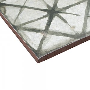Kings Temple Sage 17-5/8" x 17-5/8" Ceramic Floor and Wall Tile - 5 Tiles Per Case - 10.95 Square Feet