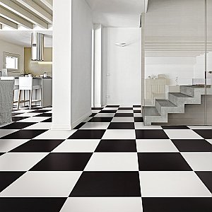 Klavier Matte White 17-7/8" x 17-7/8" Porcelain Floor & Wall Tile - 5 Tiles Per Case - 11.25 Sq. Ft.