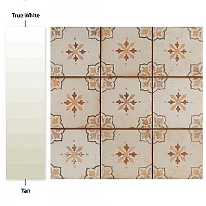 Mirambel Marron 13" x 13" Ceramic Floor & Wall Tile - 10 Tiles Per Case - 12.0 Sq. Ft.