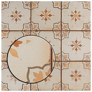 Mirambel Marron 13" x 13" Ceramic Floor & Wall Tile - 10 Tiles Per Case - 12.0 Sq. Ft.