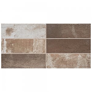 Kings Mud Cocoa 7-7/8" x 15-3/4" Ceramic Wall Tile - 12 Tiles Per Case - 10.44 Sq. Ft.