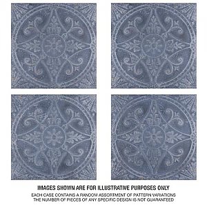 Saja Cyan 13" x 13" Ceramic Tile - Sold Per Case of 10 - 12.20 Square Feet