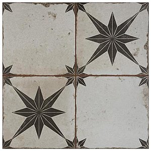 Kings Star Ara Nero 17.63"x17.63" Ceramic Floor and Wall Tile - Per Case of 5 -10.95 Square Feet