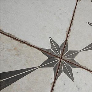 Kings Star Ara Nero 17.63"x17.63" Ceramic Floor and Wall Tile - Per Case of 5 -10.95 Square Feet
