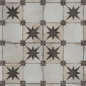 Kings Star Ara Nero 17.63"x17.63" Ceramic Floor and Wall Tile - Per Case of 5 -10.95 Square Feet
