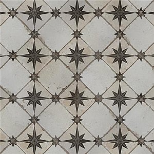 Kings Star Ara Nero 17.63"x17.63" Ceramic Floor and Wall Tile - Per Case of 5 -10.95 Square Feet