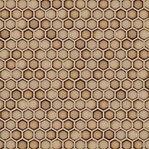 Hudson 1" Hex Caffe 11-7/8" x 13-1/4" Porcelain Mosaic Tile -10 Tiles Per Case - 11.2 Sq. Ft.