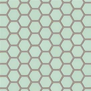 Hudson Due 2" Hex Light Green 10-7/8" x 12-5/8" Porcelain Mosaic Tile -10 Sheets Per Case -9.7 Sq. Ft.
