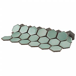 Hudson Due 2" Hex Mint Green 10-7/8" x 12-5/8" Porcelain Mosaic Tile -10 Sheets Per Case -9.7 Sq. Ft.