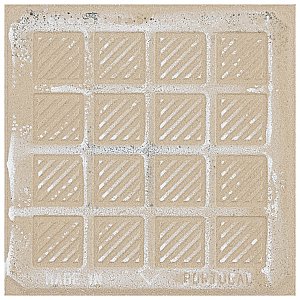 Revival Leaf Mini 4" x 4" Ceramic Tile - White, Orange, Blue - Per Case of 81 - 9.72 Square Feet