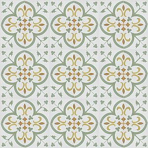 Revival Memory Mini 4" x 4" Ceramic Tile - White, Sage, Maroon - Per Case of 81 - 9.72 Square Feet