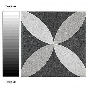 Twenties Petal Mini 4"  x 4" Ceramic Tile - Per Case of 81 - 9.72 Square Feet