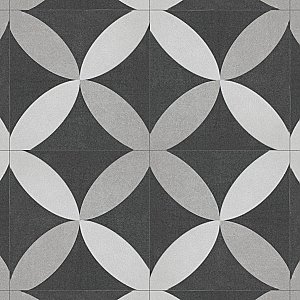 Twenties Petal Mini 4"  x 4" Ceramic Tile - Per Case of 81 - 9.72 Square Feet