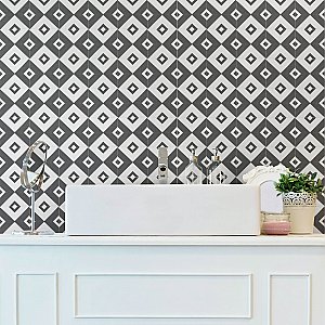 Twenties Vertex  Mini 4"  x 4" Ceramic Tile - Per Case of 81 - 9.72 Square Feet