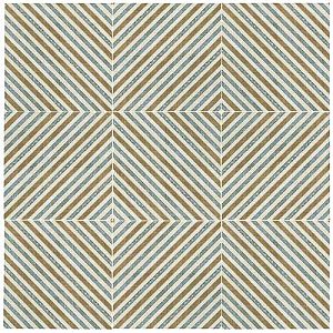 Bohemia Matrix 7-3/4" x 7-3/4" Ceramic Tile - Blue, Gray, Orange - Per Case of 25 - 10.50 Square Feet Per Case