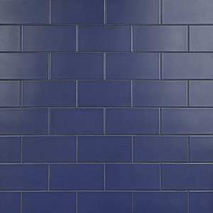 Projectos Royal Blue 3-7/8"x 7-3/4" Ceramic Tile - Per Case of 50 Pieces - 11 Sq. Ft.