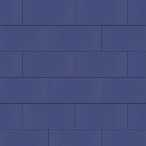 Projectos Royal Blue 3-7/8"x 7-3/4" Ceramic Tile - Per Case of 50 Pieces - 11 Sq. Ft.