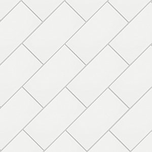 Projectos Neve White Matte 3-7/8" x 7-3/4" Ceramic Tile - Sold Per Case of 50 - 11.46 Square Feet