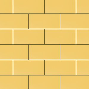 Projectos Sunflower Yellow 3-7/8"x 7-3/4" Ceramic Tile - Per Case of 50 Pieces - 11 Sq. Ft.