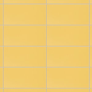 Projectos Sunflower Yellow 3-7/8"x 7-3/4" Ceramic Tile - Per Case of 50 Pieces - 11 Sq. Ft.