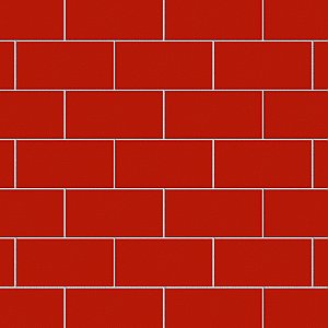Projectos Vermelho Red Matte 3-7/8" x 7-3/4" Ceramic Tile - Sold Per Case of 50 - 11.46 Square Feet