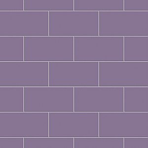 Projectos Violet Purple Matte 3-7/8" x 7-3/4" Ceramic Tile - Sold Per Case of 50 - 11.46 Square Feet