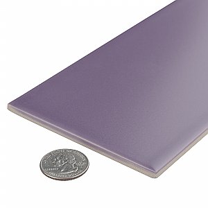 Projectos Violet Purple Matte 3-7/8" x 7-3/4" Ceramic Tile - Sold Per Case of 50 - 11.46 Square Feet