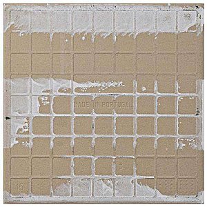 Revival Leaf 7-3/4" x 7-3/4" Ceramic Tile - White, Orange, Blue - Per Case of 25 Tile - 10.50 Square Feet