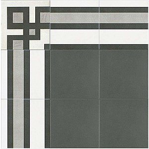 Twenties Vintage Frame 7-3/4" x 7-3/4" Ceramic Tile - Sold Per Case of 25 - .11.11 Square Feet Per Case