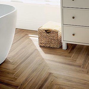 Mt Royale Gunstock 6" x 35-1/2" Porcelain Floor & Wall Tile - 9 Tiles Per Case - 13.68 Sq. Ft.