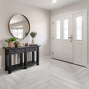 Mt Royale Grey 6" x 35-1/2" Porcelain Floor & Wall Tile - 9 Tiles Per Case - 13.68 Sq. Ft.