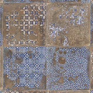 Antigua Deco Terra 13" x 13" Porcelain Floor & Wall Tile - Sold Per Case of 9 - 10.8 Sq. Ft.