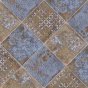 Antigua Deco Terra 13" x 13" Porcelain Floor & Wall Tile - Sold Per Case of 9 - 10.8 Sq. Ft.