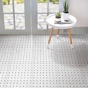 Domitia Cordoba 17-3/8" x 17-3/8" Porcelain Floor/Wall Tile - 7 Tiles Per Case - 14.91 Sq. Ft.