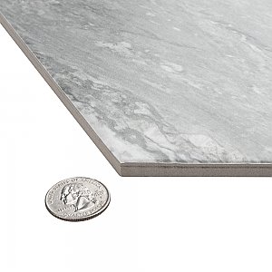 BioTech Bardiglio Hex 11" x 13" Porcelain Floor & Wall Tile - Per Case of 14 - 10.64 Sq. Ft.