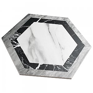 BioTech Bardiglio Hex Agra 11" x 13" Porcelain Floor & Wall Tile - Per Case of 14 - 10.64 Sq. Ft.