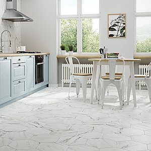 BioTech Venato Hex 11" x 13" Porcelain Floor & Wall Tile - Per Case of 14 - 10.64 Sq. Ft.