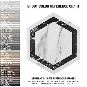 BioTech Venato Hex Deco Dark 11" x 13" Porcelain Floor & Wall Tile - Per Case of 14 - 10.64 Sq. Ft.