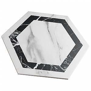 BioTech Venato Hex Deco Dark 11" x 13" Porcelain Floor & Wall Tile - Per Case of 14 - 10.64 Sq. Ft.